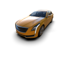 Modern car isolated on background. 3d rendering - illustration png
