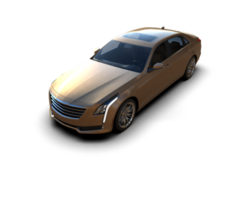 Modern car isolated on background. 3d rendering - illustration png