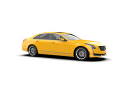 Modern car isolated on background. 3d rendering - illustration png