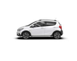 Modern car isolated on background. 3d rendering - illustration png