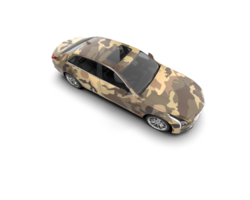 Modern car isolated on background. 3d rendering - illustration png