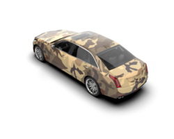 Modern car isolated on background. 3d rendering - illustration png