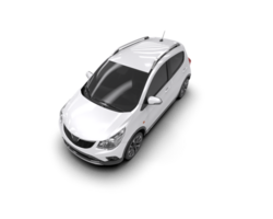 Modern car isolated on background. 3d rendering - illustration png