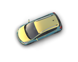 Modern car isolated on background. 3d rendering - illustration png