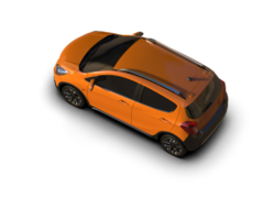 Modern car isolated on background. 3d rendering - illustration png