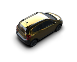 Modern car isolated on background. 3d rendering - illustration png