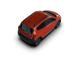 Modern car isolated on background. 3d rendering - illustration png