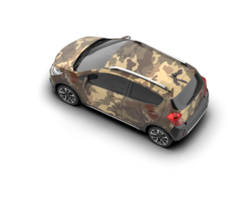Modern car isolated on background. 3d rendering - illustration png
