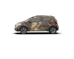 Modern car isolated on background. 3d rendering - illustration png