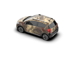Modern car isolated on background. 3d rendering - illustration png