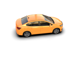 Modern car isolated on background. 3d rendering - illustration png