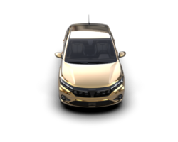 Modern car isolated on background. 3d rendering - illustration png