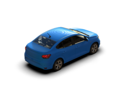 Modern car isolated on background. 3d rendering - illustration png