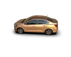 Modern car isolated on background. 3d rendering - illustration png