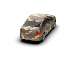 Modern car isolated on background. 3d rendering - illustration png