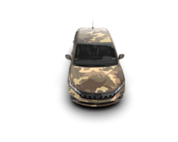 Modern car isolated on background. 3d rendering - illustration png