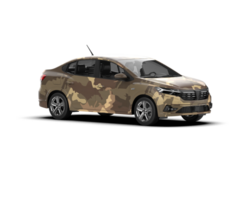Modern car isolated on background. 3d rendering - illustration png