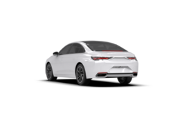 Modern car isolated on background. 3d rendering - illustration png