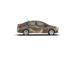 Modern car isolated on background. 3d rendering - illustration png