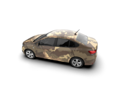 Modern car isolated on background. 3d rendering - illustration png