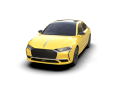 Modern car isolated on background. 3d rendering - illustration png