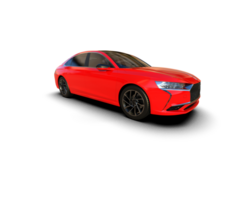 Modern car isolated on background. 3d rendering - illustration png