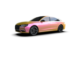 Modern car isolated on background. 3d rendering - illustration png