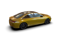 Modern car isolated on background. 3d rendering - illustration png
