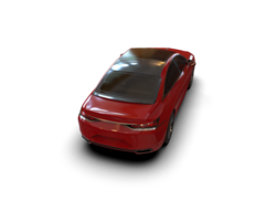 Modern car isolated on background. 3d rendering - illustration png