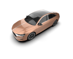 Modern car isolated on background. 3d rendering - illustration png