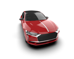Modern car isolated on background. 3d rendering - illustration png