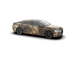 Modern car isolated on background. 3d rendering - illustration png