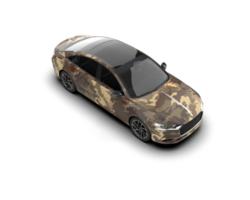 Modern car isolated on background. 3d rendering - illustration png