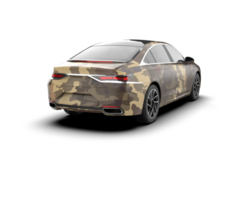 Modern car isolated on background. 3d rendering - illustration png