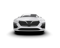 Modern car isolated on background. 3d rendering - illustration png