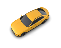 Modern car isolated on background. 3d rendering - illustration png