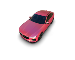 Modern car isolated on background. 3d rendering - illustration png