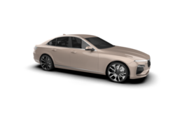Modern car isolated on background. 3d rendering - illustration png
