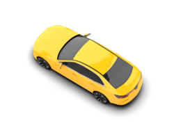 Modern car isolated on background. 3d rendering - illustration png