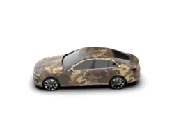 Modern car isolated on background. 3d rendering - illustration png