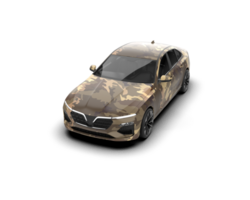 Modern car isolated on background. 3d rendering - illustration png