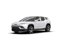 Modern car isolated on background. 3d rendering - illustration png