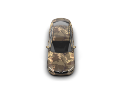 Modern car isolated on background. 3d rendering - illustration png