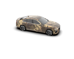 Modern car isolated on background. 3d rendering - illustration png