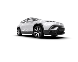 Modern car isolated on background. 3d rendering - illustration png