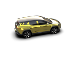 Modern car isolated on background. 3d rendering - illustration png