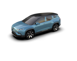 Modern car isolated on background. 3d rendering - illustration png
