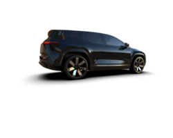 Modern car isolated on background. 3d rendering - illustration png