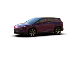 Modern car isolated on background. 3d rendering - illustration png