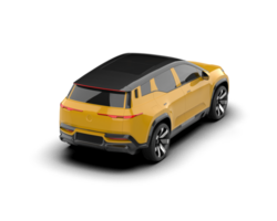 Modern car isolated on background. 3d rendering - illustration png